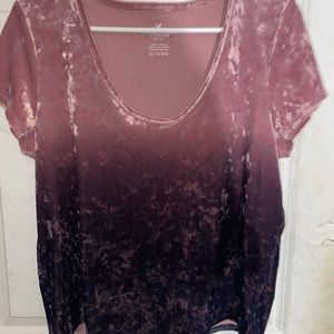 Tee velvet ombré